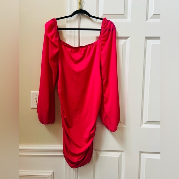 Super cute SHEIN pink tunic/dress with sheer arms size XL tall - Picture 1 of 4